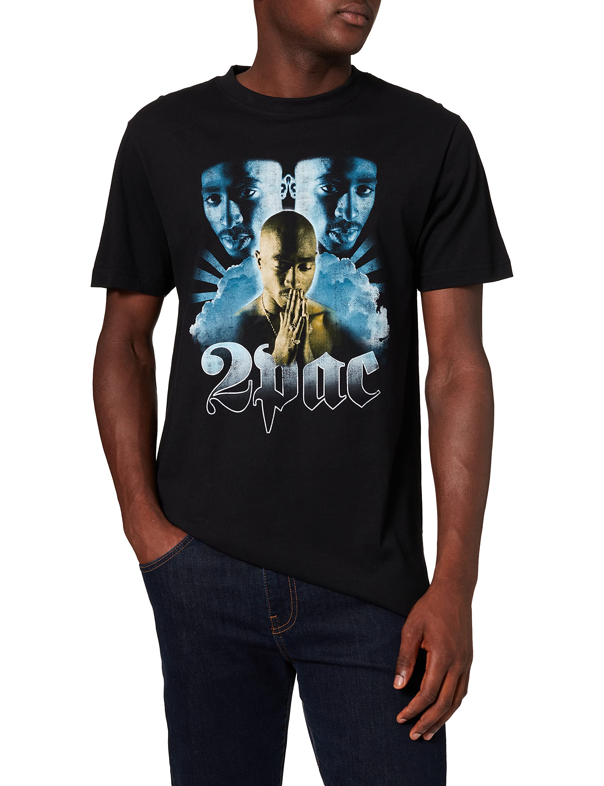 Mister TeeMen's Tupac Heaven Tee T-Shirt (pack of 1)