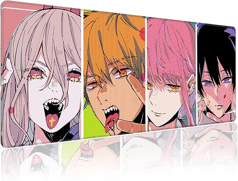 RGB Anime Mouse Pad, Water Resist Keyboard Pad | Mouse Pads with Non-Slip Rubber Base,Office Computer Key Board Mousepad 800 x 300mm / 31.511.8 inches
