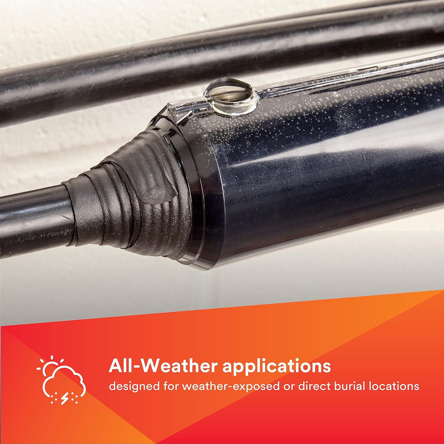 Scotchcast 3M Inline Resin Power Cable Splice kit 82-A1N, Up to 2 AWG Black