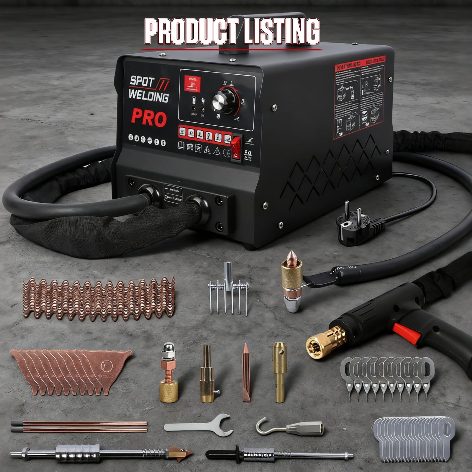 Machine à Bosses Tire-Clou de Carrosserie 3500W 220V 6 Modes Soudage Automatique Manuel Protection Surchauffe