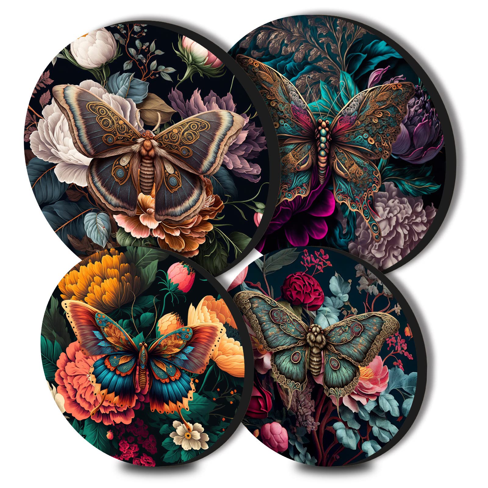 Colorful Owl Stove Burner Covers - Set of 4 -12 Colorful Owl Stove Burner Covers - Set of 4 -12