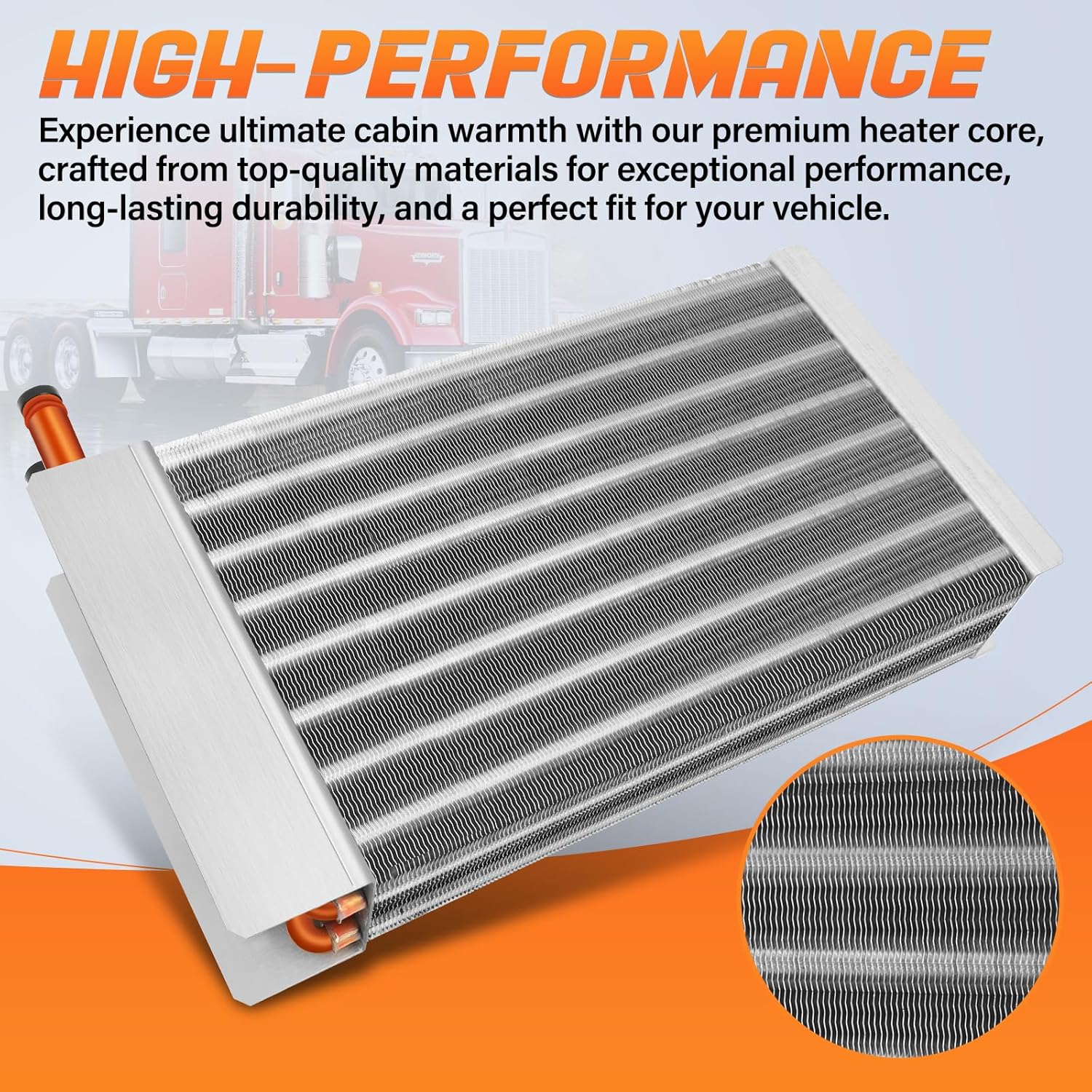 MC10050 Heater Core Fit for Kenworth W900 T800 T300 T400 T600 Models, Replace OE MC10050, 110640BSM, 110640, 2110050