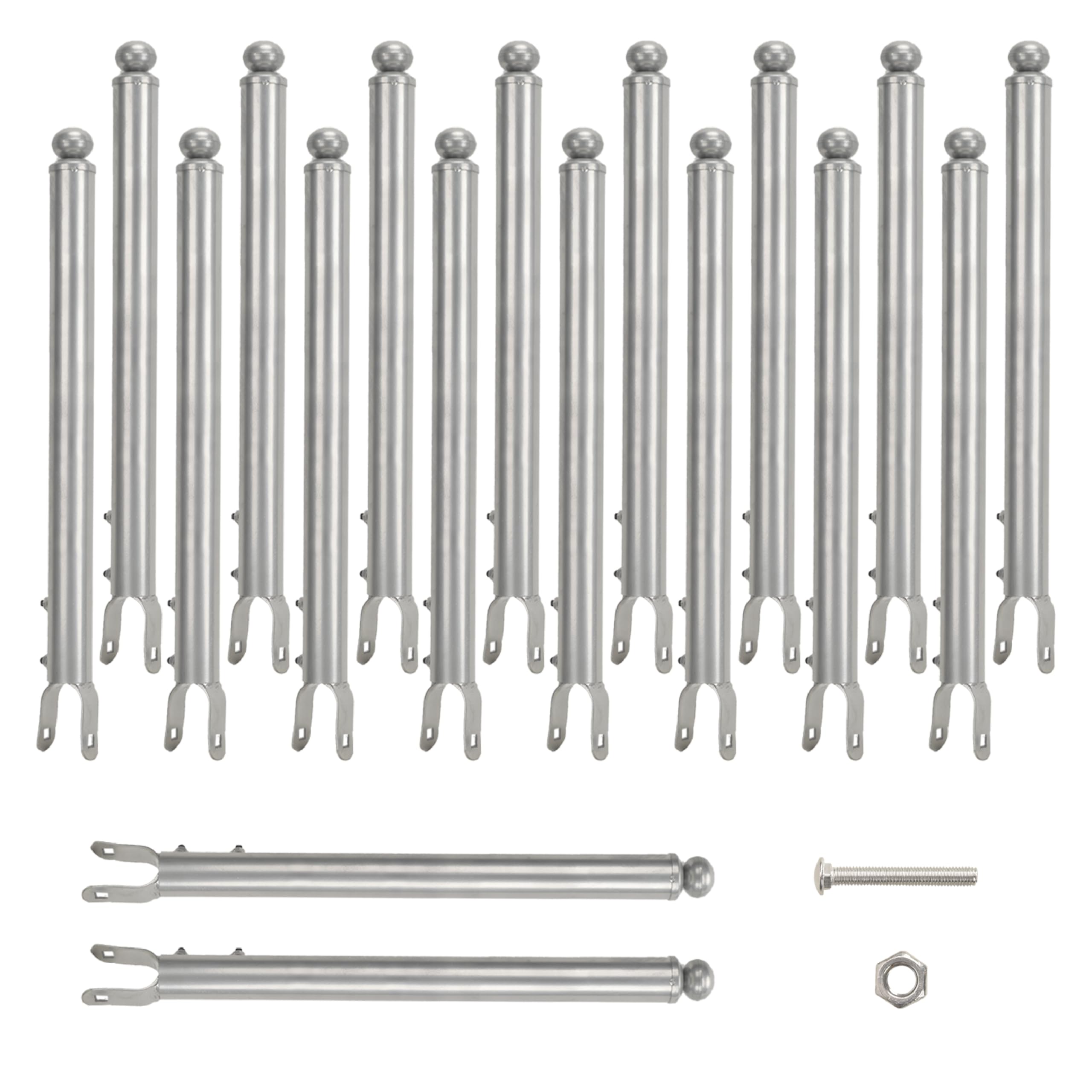 Photo 1 of BTRAM 18 Pack Chain Link Fence Extension 20" Silver