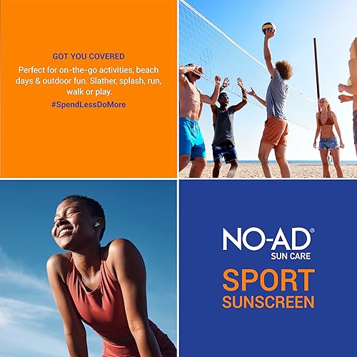 Miniatura 6 de NO-AD SPF 50 SPORT Loción de protección solar  Hipoalergénico  Protección UVAUVB de amplio espectro  Resistente al agua  Sin octinoxato ni