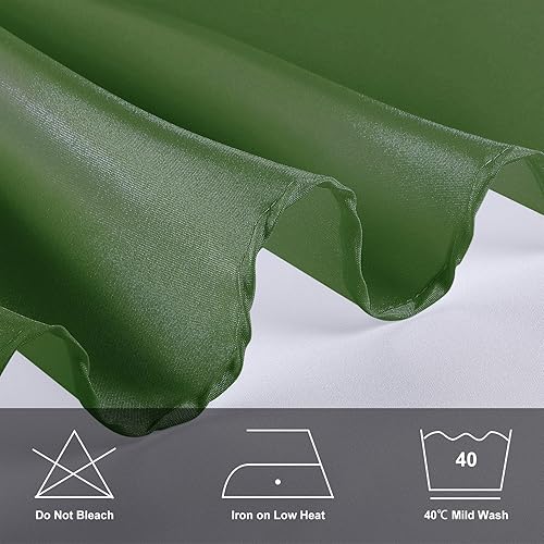 Miniatura 6 de Mantel rectangular de 90 x 156 pulgadas de sauce, mantel de poliéster lavable, resistente a las manchas y arrugas, mantel decorativo de tela para