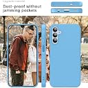 YATWIN Silicone Back Case for Samsung Galaxy A25, Soft-Touch Phone Back Cover for Samsung Galaxy A25 - Sky Blue gallery image