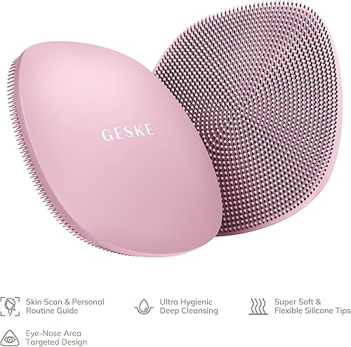 Miniatura 2 de GESKE SmartAppGuided Facial Brush  4 in 1  Professional Facial Cleansing Brush  Skin Cleansing Silicone Facial Brush  Routine Skincare  Gentle