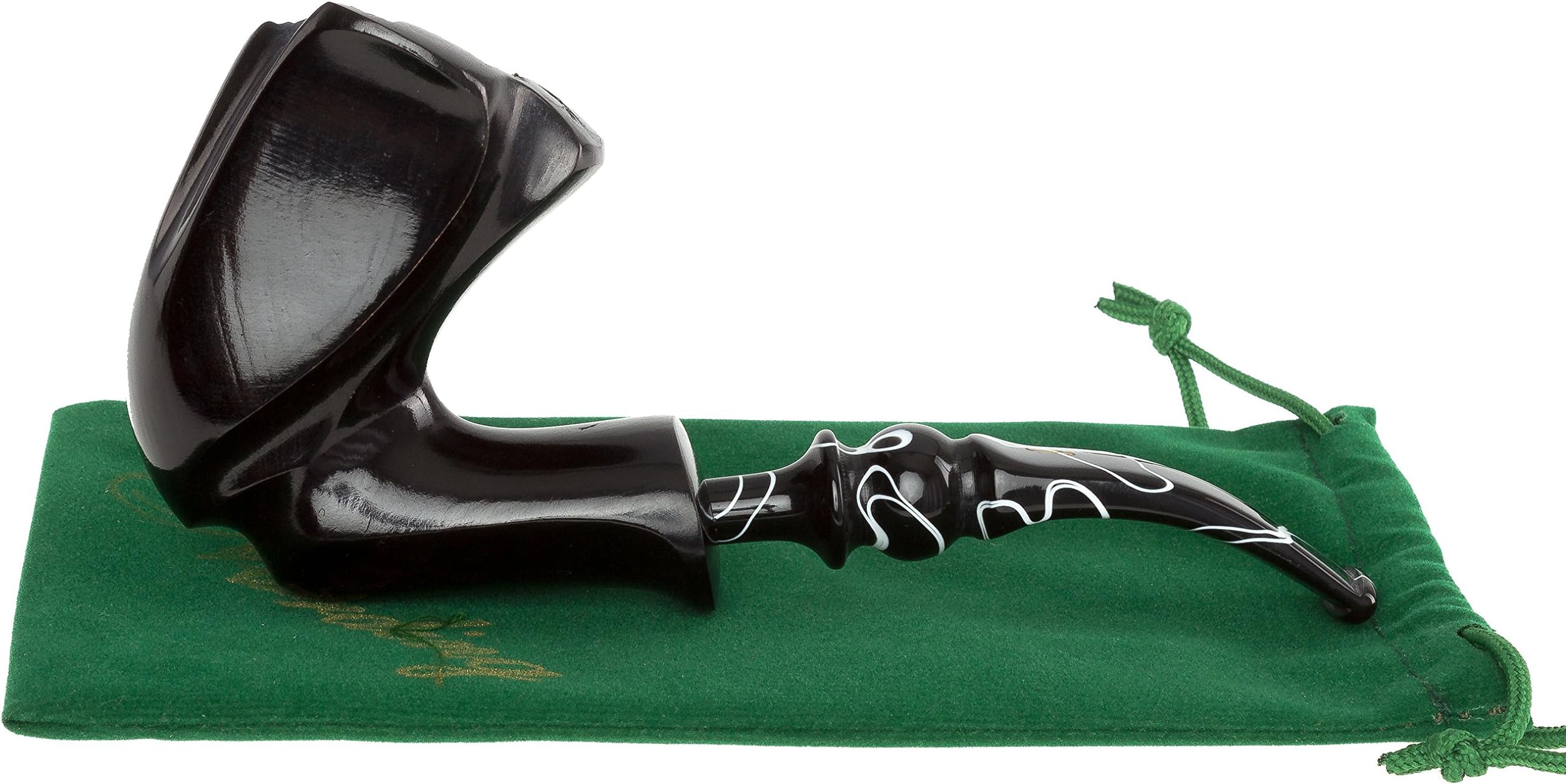 Nording Black Smooth Tobacco Pipe - TP3237