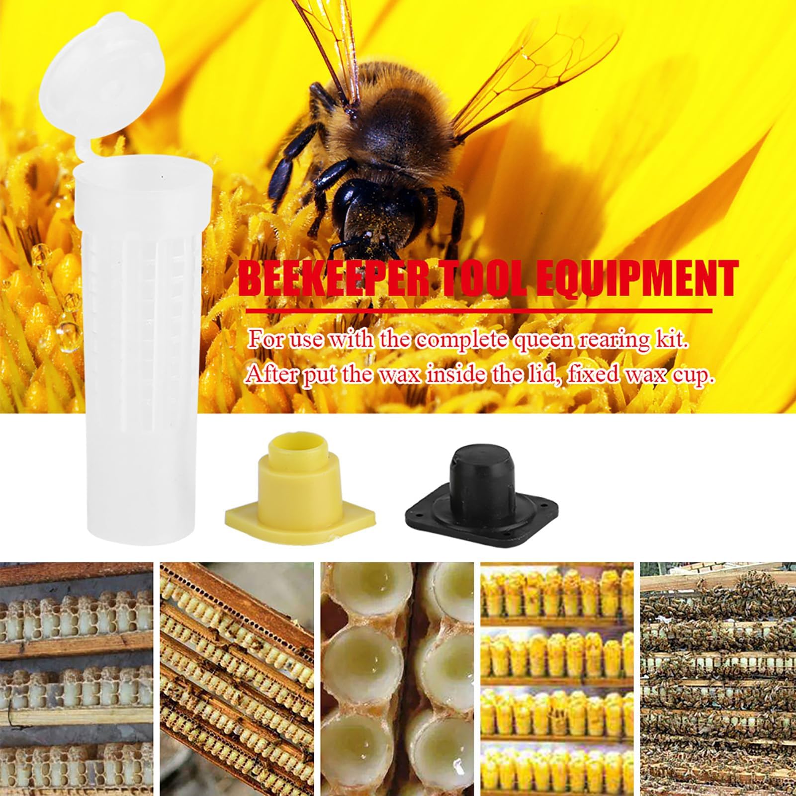 Kit Apicoltore Completo con Gabbie a Rulli 50/70/100 Pezzi - Attrezzi per Apicoltura Professionale, Strumenti per Manutenzione Arnie e Allevamento Api