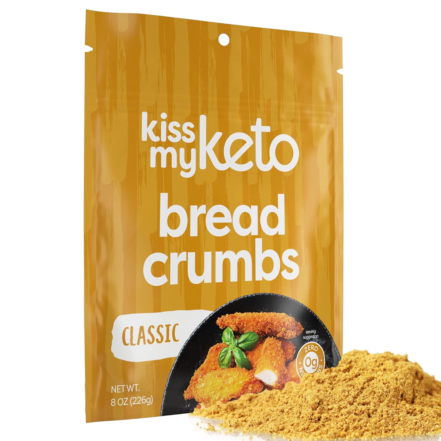 Kiss My Keto Bread Crumbs Plain Low Carb Bread Crumbs