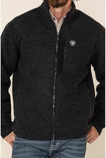 borg jacket mens black