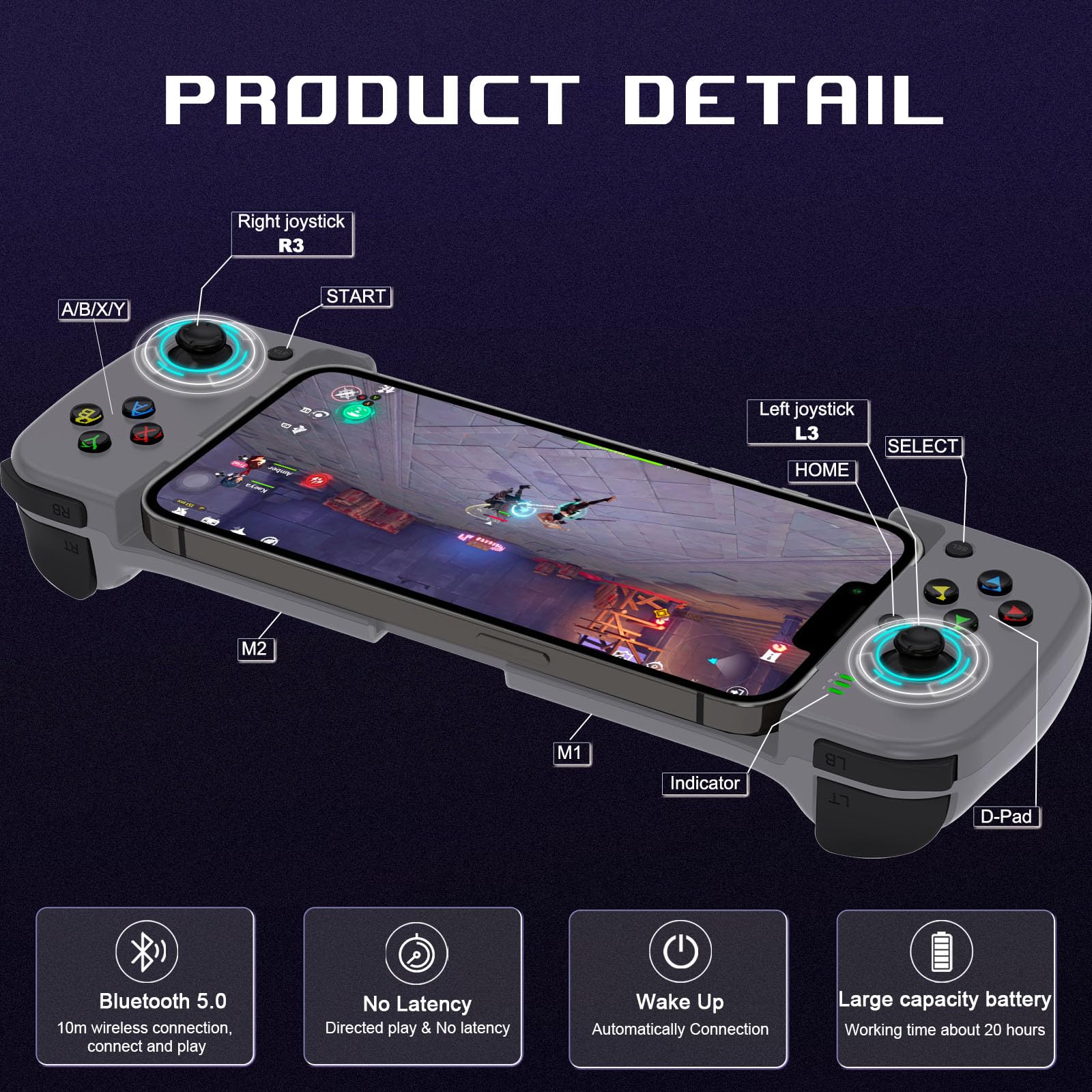 Joso power controller, die sich auf den einsatz Von iPhone, iPhone, PC /M2 konzentrieren und handy-controller auf iPhone 15, 14, 13, 12, 11 und und verkaufte verkaufte Impact