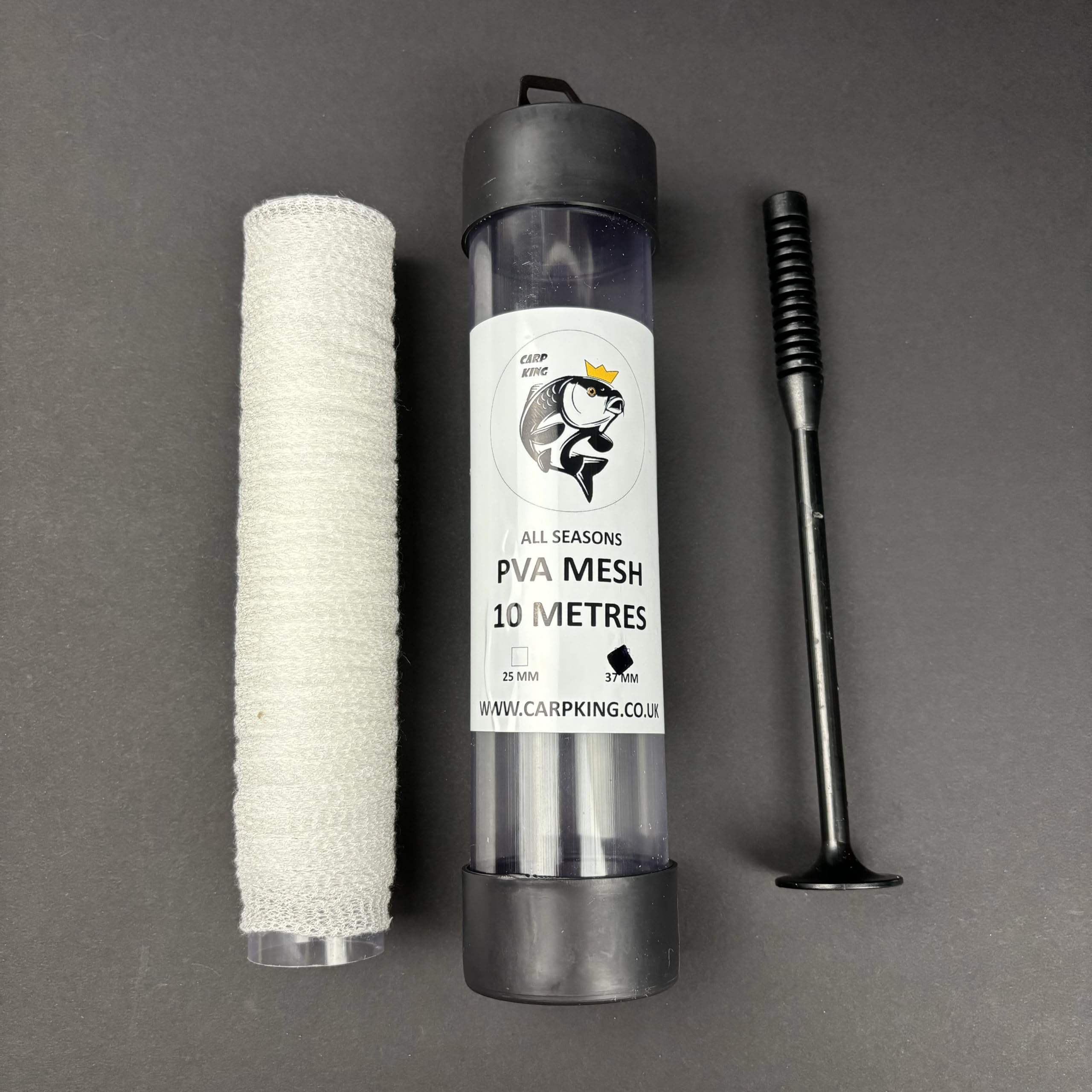 CARP KING Wide Tube Pva Mesh with Free Plunger - 37MM X 10M LONG FAST MELT ALL SEASONS (37MM X 10M LONG)
