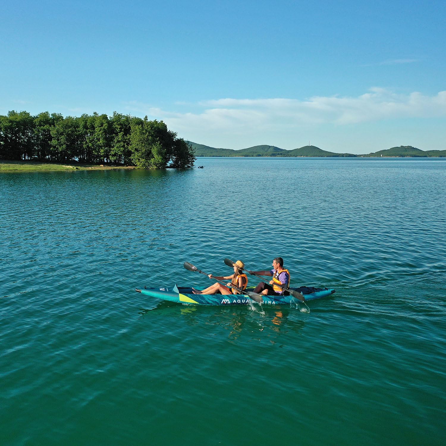 Aqua Marina kajak aufblasbar | Inflatable 2 Personen Kayak Steam-412 | 412x90 cm | Technologie: Drop Stitch