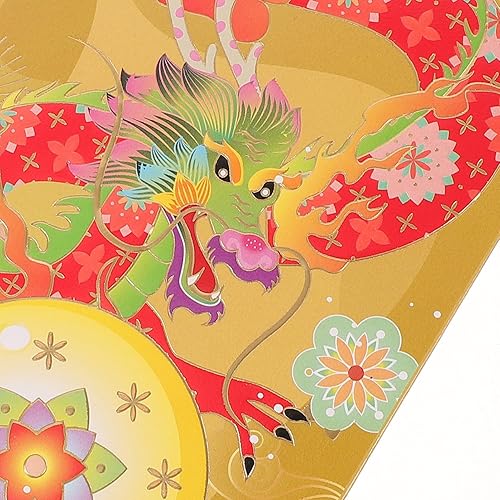 Miniatura 9 de 6 sobres rojos de año nuevo chino 2024 paquetes de dinero tradicionales Hong Bao Lai Si bolsillos para festival de primavera dorado