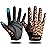 ZEROFIRE Full Finger Workout Gloves for Women Men - Weight Lifting Gloves with Full Cover Palm Protection & Extra Grip for Gym,Weightlifting,Fitness,Exercise,Training.Cycling.Leopard-Medium