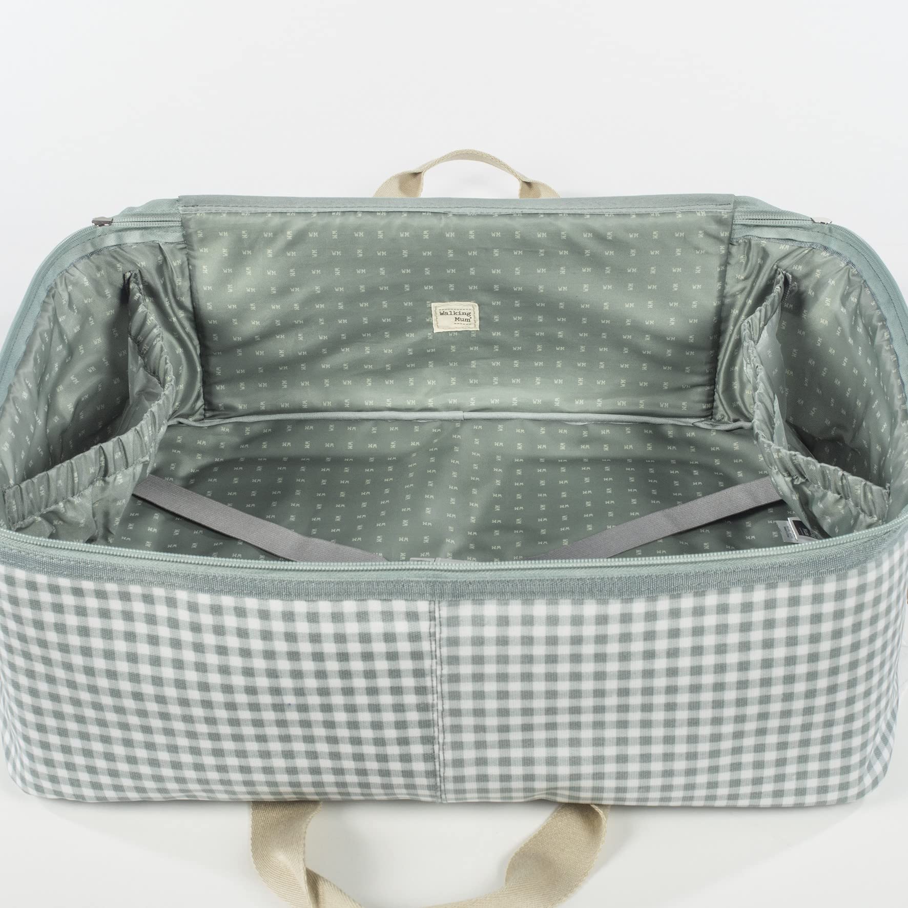 Valigia cestino bambino I Love Vichy Walking Mum