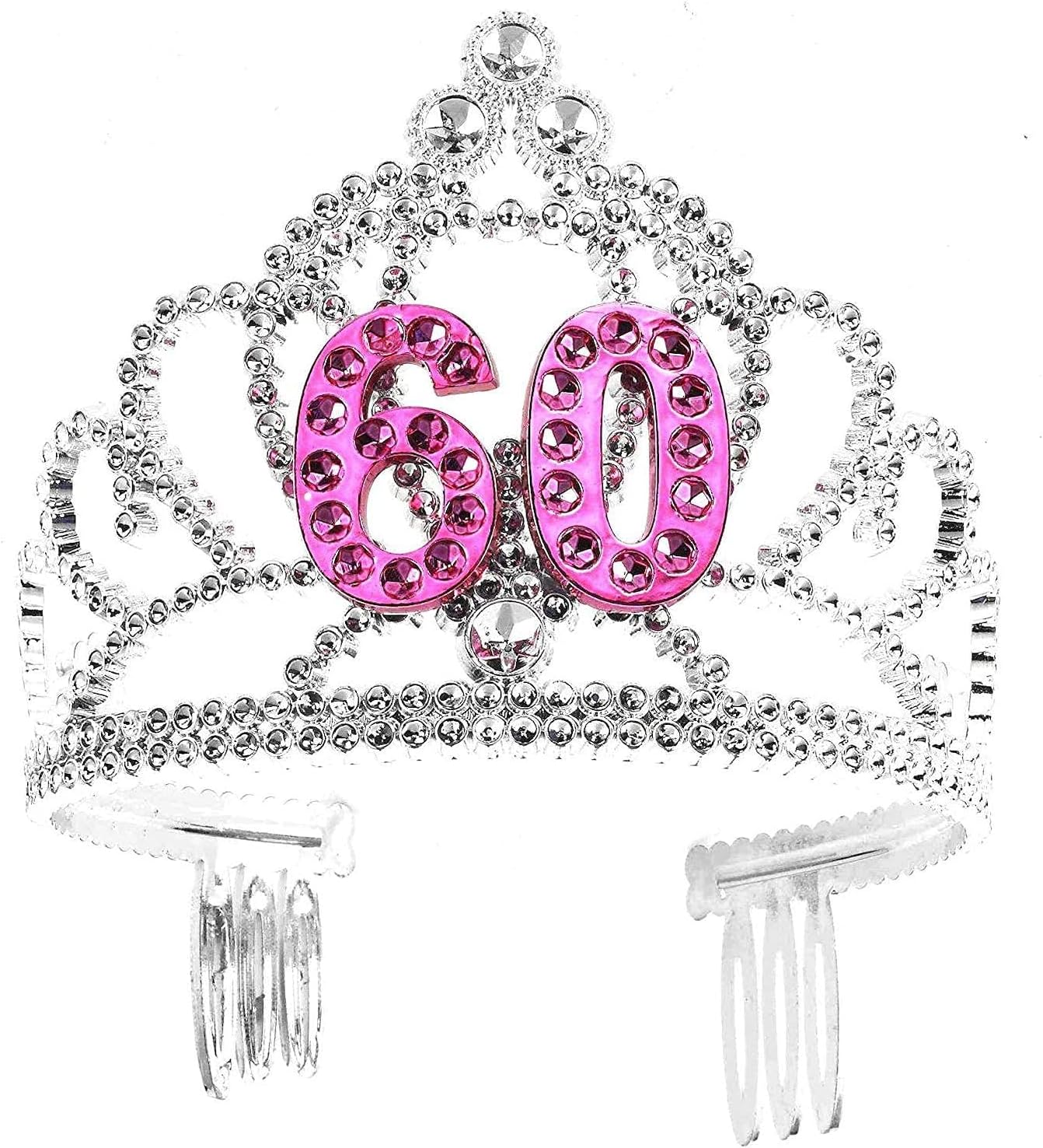 Rubies Forum Popular Price Birthday Tiara, 60th Birthday