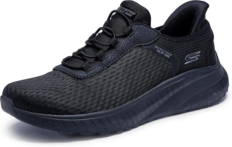 Zapatillas Skechers Squad Chaos In Color para mujer | Zapatilla informal, Sin cordones, Plantilla de espuma viscoelástica, Almohadilla para el talón, Suela exterior flexible, Cordones elásticos, sin ataduras, Lavable a máquina