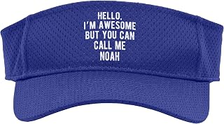 I'm Awesome But You Can Call Me Noah Funny Noah Name Sport Sun Visor