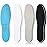 Sintege 3 Pairs Breathable Shoe Insoles Inserts Soft Cushioning Double-Layer Latex Foam Perforated Replacement Insoles for Men 7-11 Woman 2-8(White, Black, Grey)