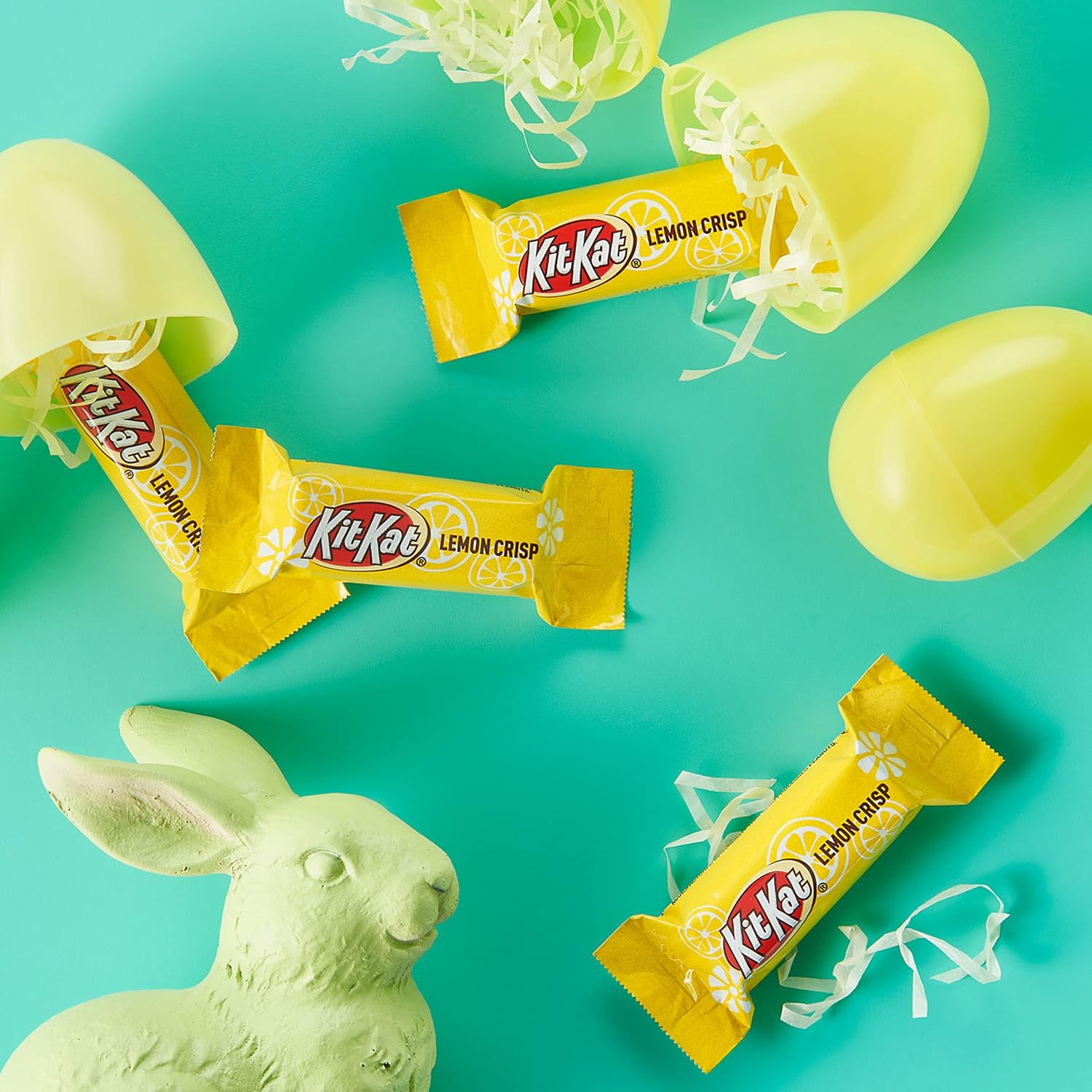 KIT KAT Lemon Crisp Miniatures Lemon Flavored Creme Wafer, Easter Candy, 8.4 oz Bag
