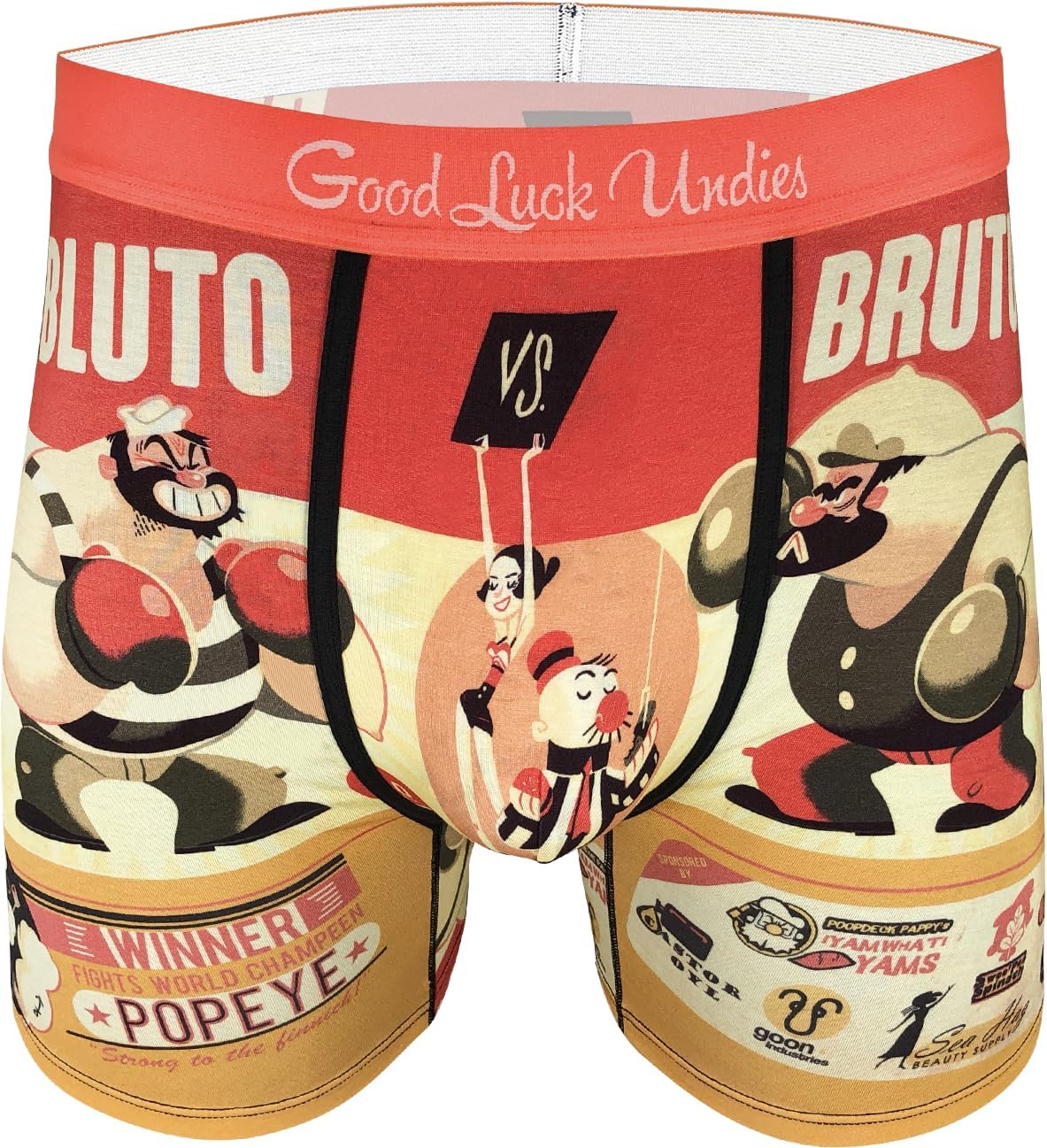Good Luck Undies Popeye Boxer Brief Underwear