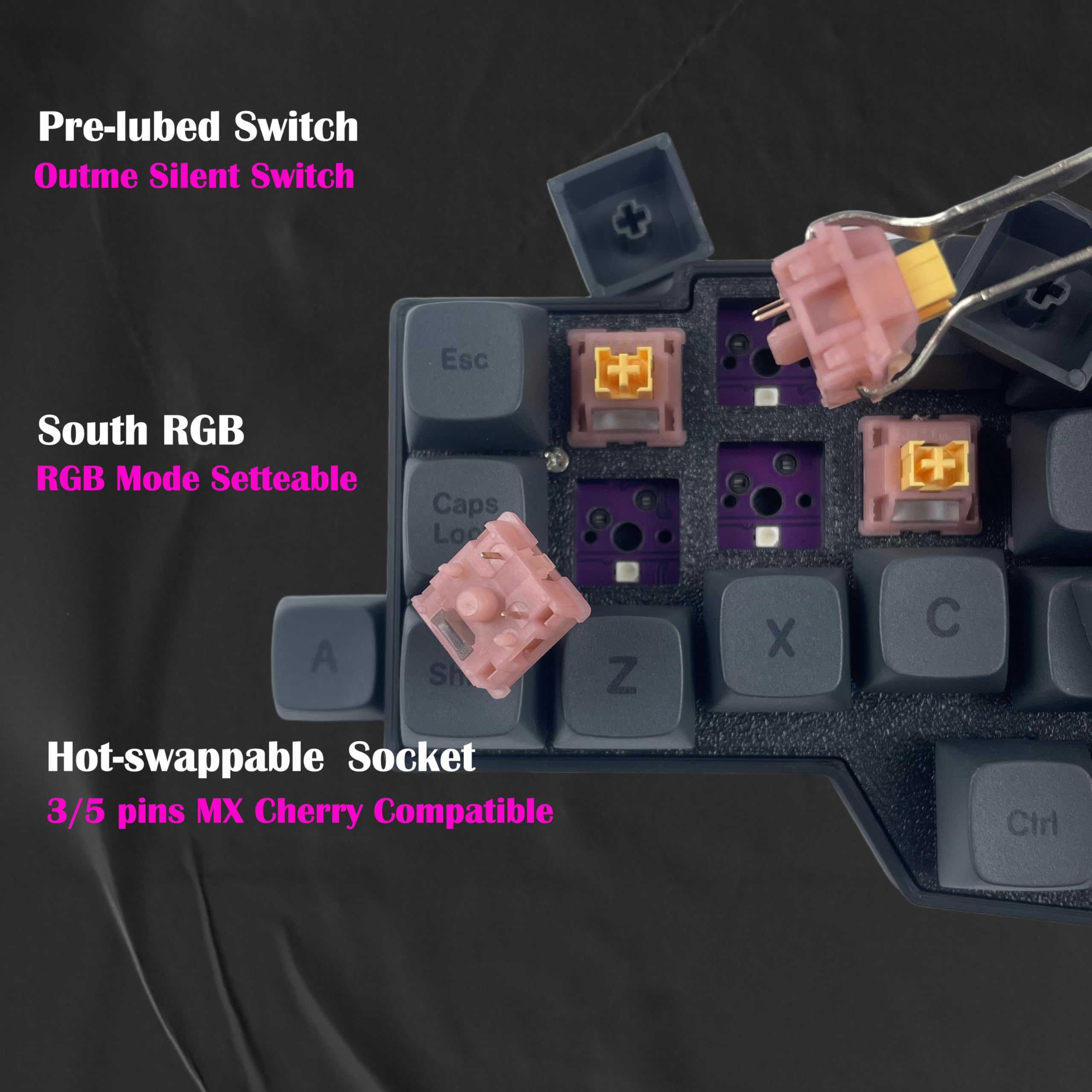 Amazon | SZRKBD Corne V4.1 人間工学に基づいたスプリットメカニカル