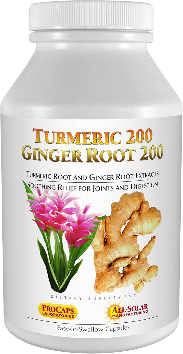 Andrew Lessman Turmeric 200 Ginger Root 200 60 Capsules