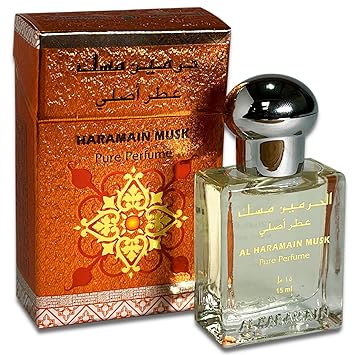 Al Haramain Musk Attar 15 ml – Unisex Concentrated Musk Attar, Long‑Lasting Oriental Woody Fragrance