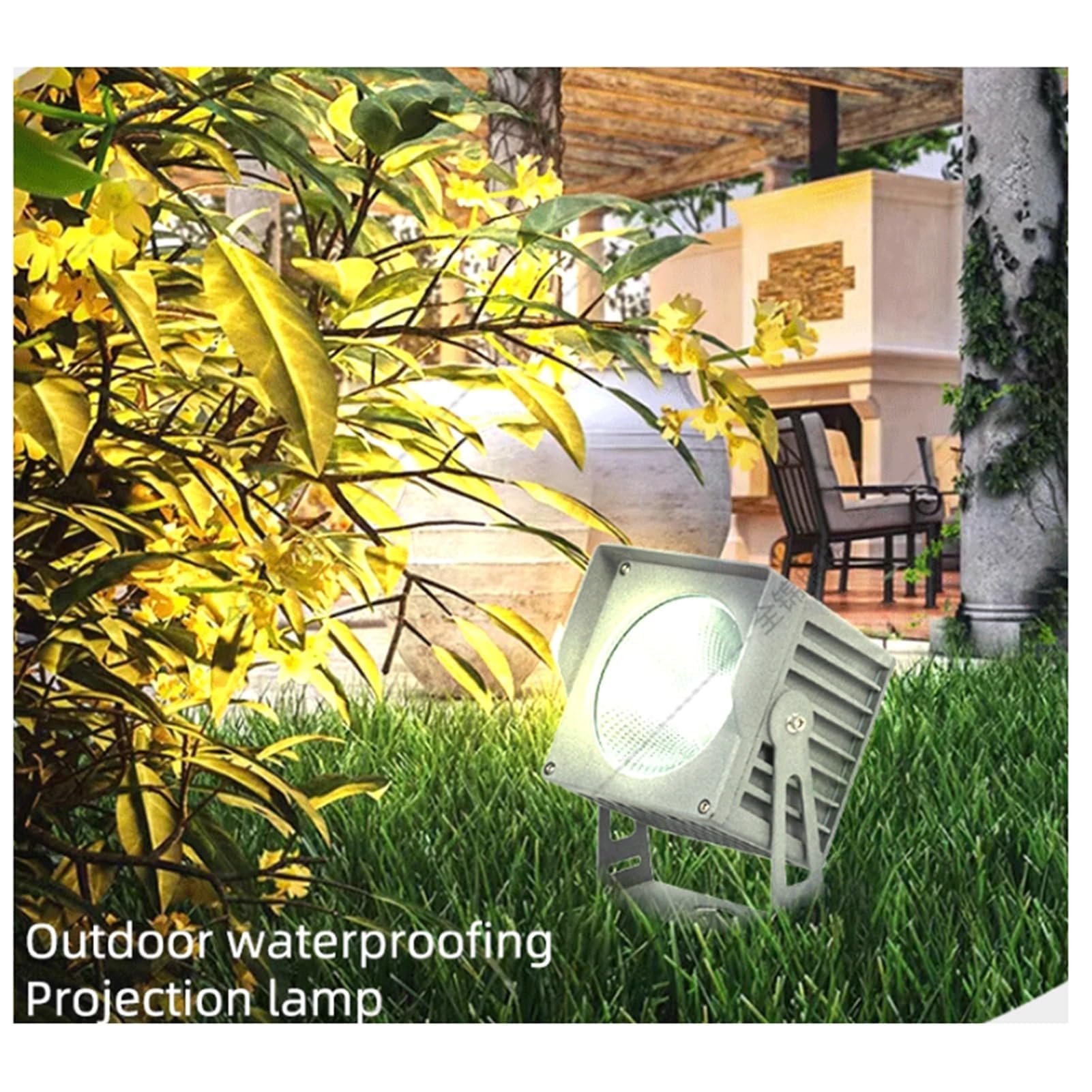 Focos LED COB De 220 V CA Para Iluminación De Árboles, Focos De Exterior Impermeables IP65 Para Paisajismo, Iluminación De Jardines, Villas, Patios Y Césped(White light,30W(220V))