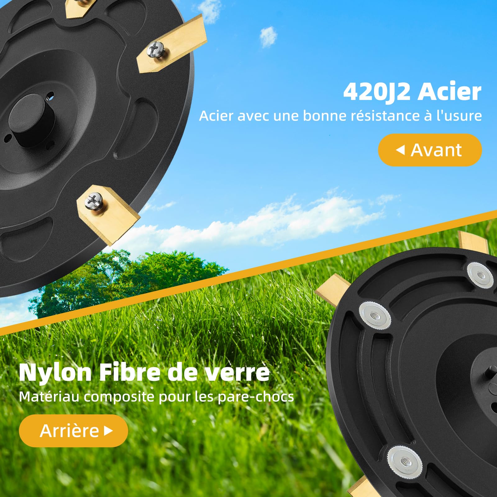 i105E Accessoires Disque de Lame + 30 Lames + 30 vis Compatible avec Segway Navimow i105E, i108E, i110N, i205 AWD, i208 AWD E Robot de Tonte Pièces Détachées - Disque de Lame de Tonte Disque Rotatif