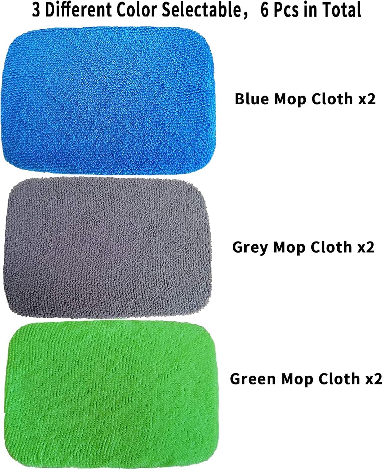 Majory Car Care Microfiber Cloths for Windshield Cleaning Tool, Windshield Cleaner Wand Replaceable Glass Cleaning Bonnets, Interior Auto Window Cleaner Washing Pads, Fit 5”, 6 Pack
