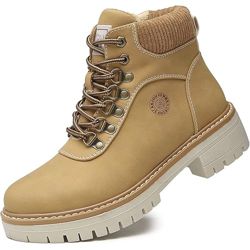 ANJOUFEMME Womens Hiking Snow Winter Boots