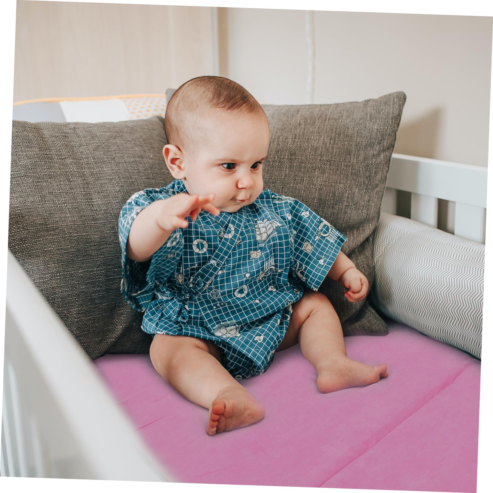 Tapis de Sieste Préscolaire Rose Portable et Confortable pour Tout-petit