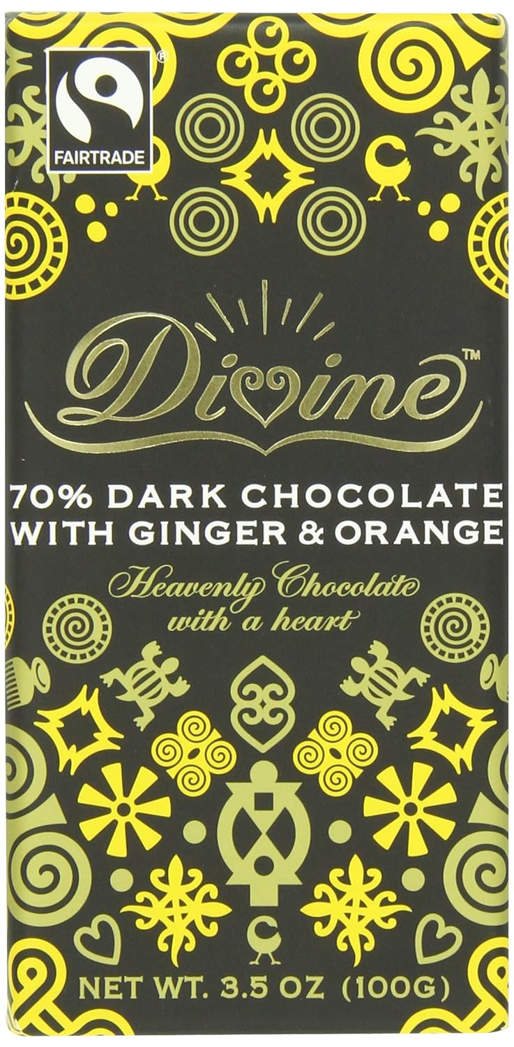 Divine Chocolate Bar, Exquisitely Rich 85% Dark, 3.5 Ounce (Pack of 10)