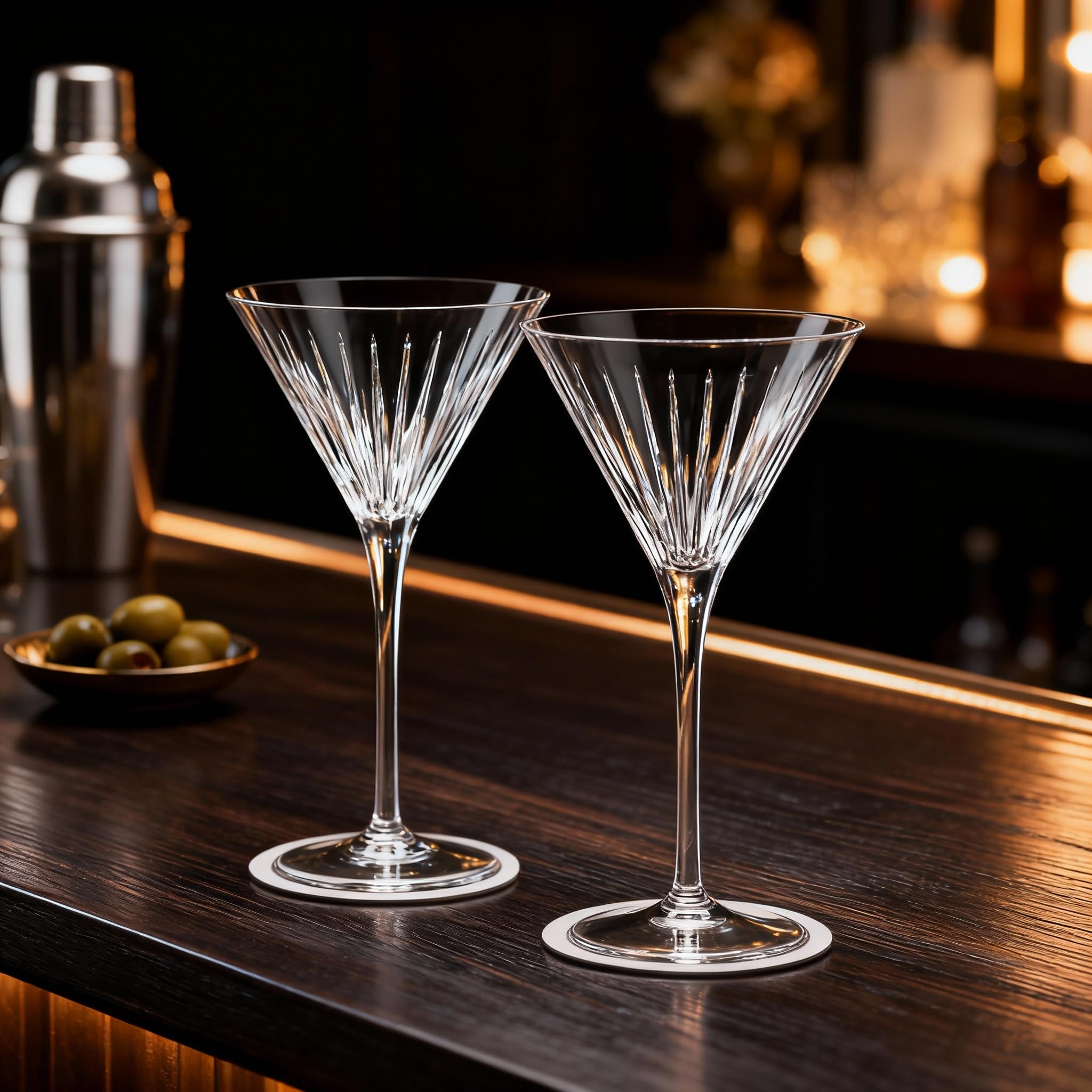 DIAMANTE Martini - Coppia di bicchieri da cocktail "Broadway", confezione regalo da 2