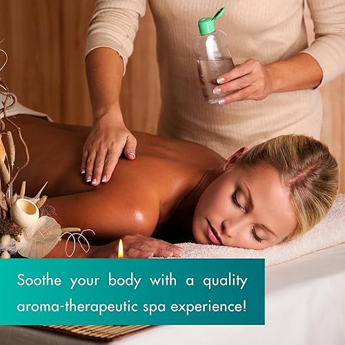 Miniatura 3 de SPA REDI - Aceite de masaje, eucalipto de menta, 128 onzas - Pedicura profesional, manicura, terapia de masaje corporal, hecho con aceite de