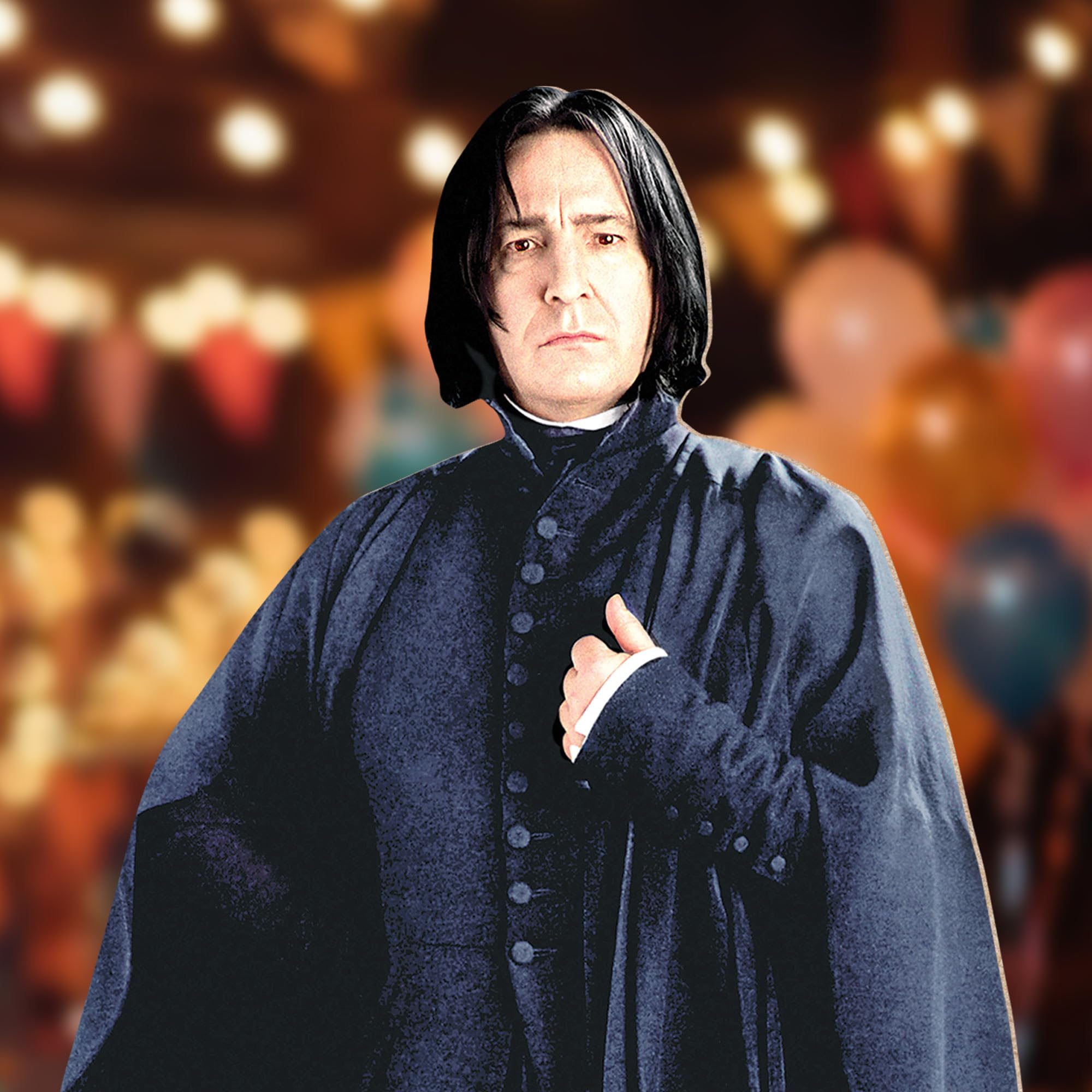 STAR CUTOUTS dai Libri Ufficiali di Harry Potter Ritaglio in Cartone a grandezza Naturale di Severus Snape (Alan Rickman) Alto 183 cm