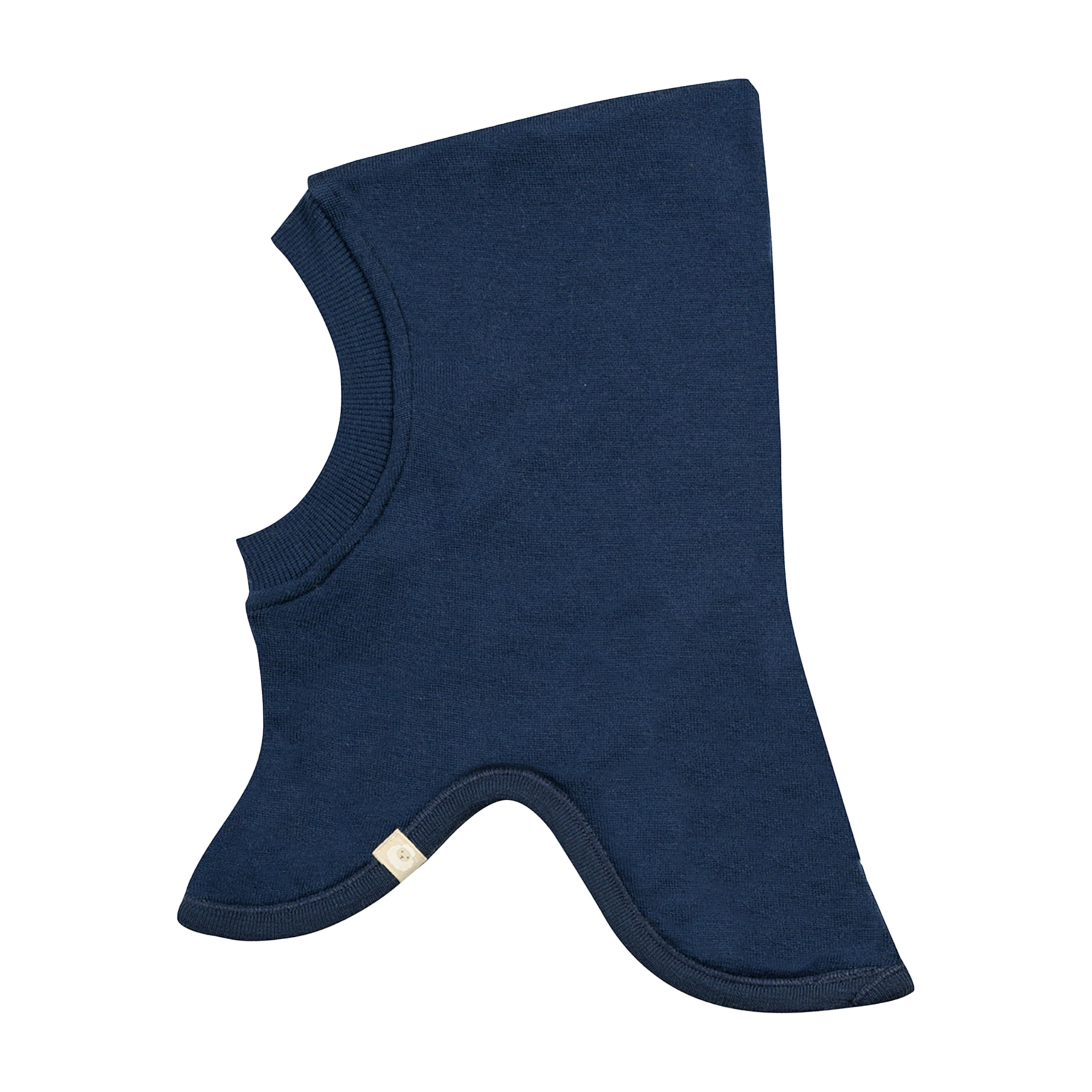 DILLING Balaclava from Organic Merino Wool for Babies - Navy Blue OneSize