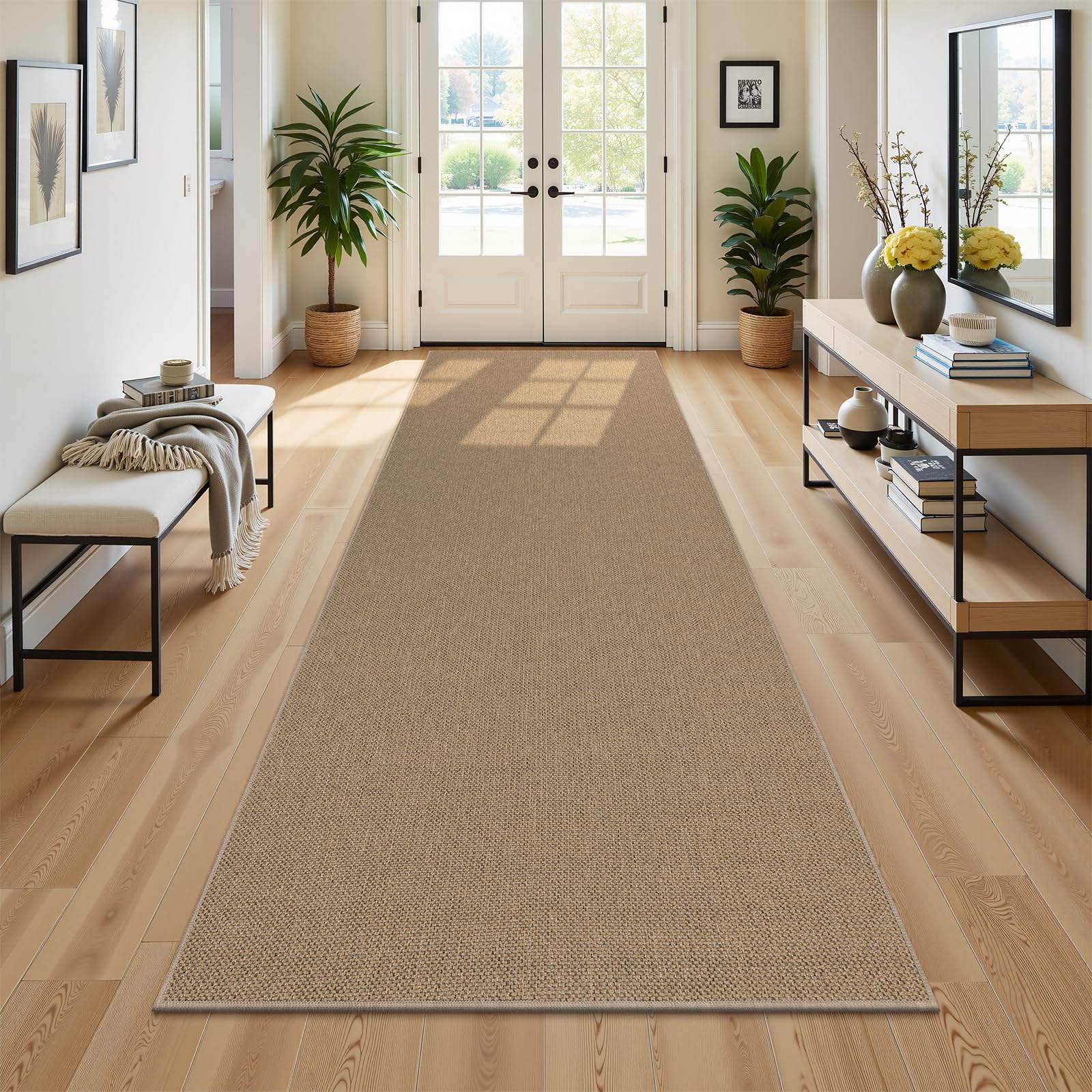 Photo 1 of SHACOS Runner Rug - 3'x10' Washable Faux Jute