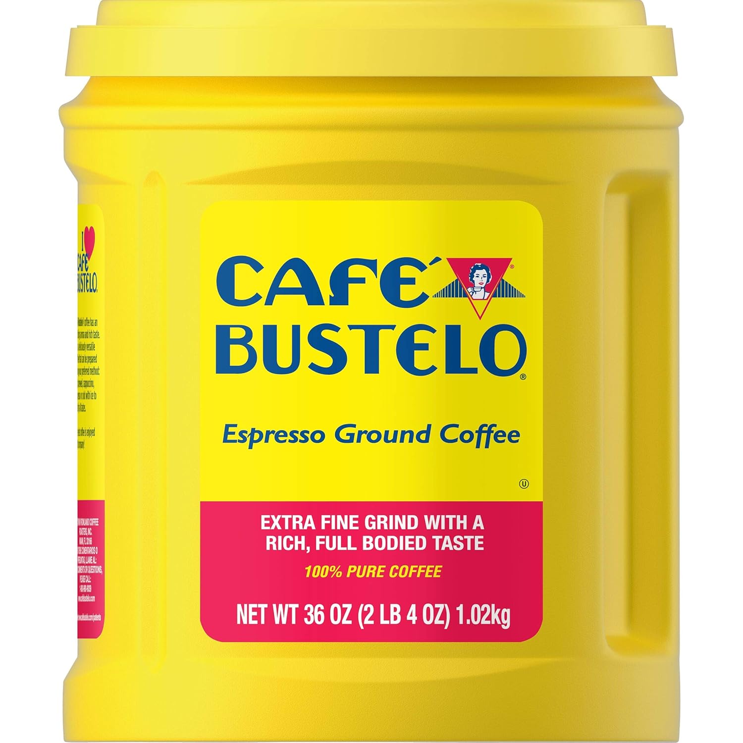 Café Bustelo Espresso Extra Fine Dark Roast Ground Coffee, 36 Ounces (Pack of 6)