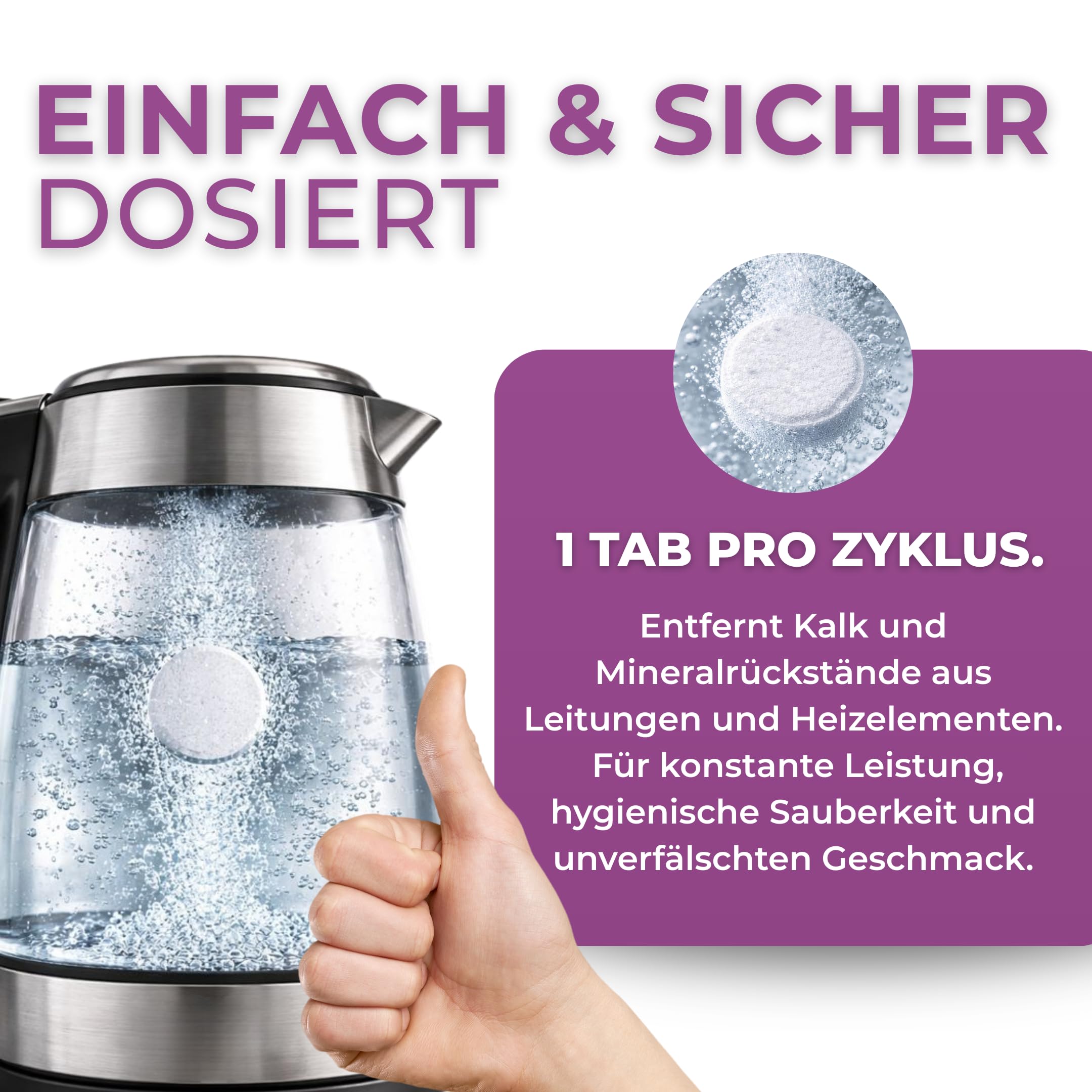 Pastillas descalcificadoras para máquinas de café, fabricadas en Alemania, para cafeteras automáticas Jura, Siemens, Delonghi, Krups, Melitta, etc. | Limpieza y descalcificación (120