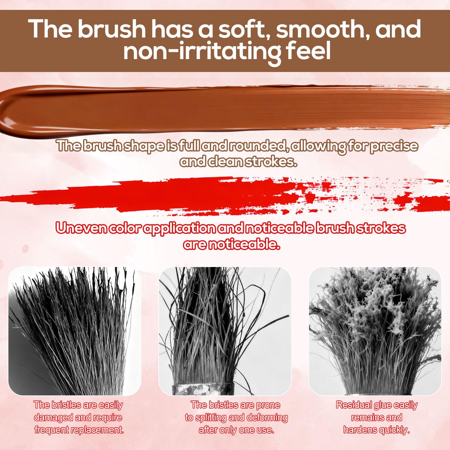 4pcs French Nail Brush Set, Double-Headed French Tip Brush with Dotting Tool Size 10# 12# 14# 16# Wooden Handle Acrylic Gel Nail Art Design Pen for Professional Manicure Clean Up Supplies
