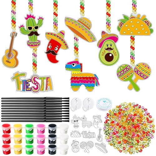 Pasimy 36 Sets Cinco De Mayo Suncatchers Craft Kits Mexican