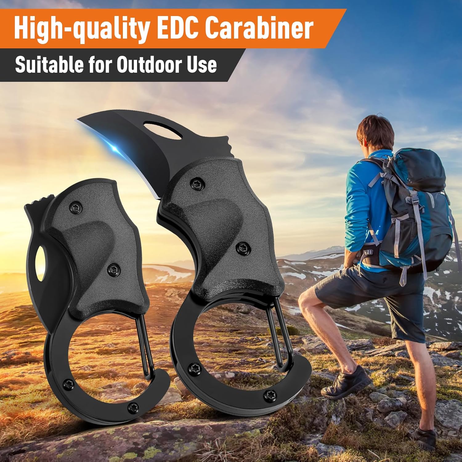 Fathers Day Gift for Husband Dad, Gifts for Men Pocket Carabiner Gadgets, Fathers Day Gift from Daughter Wife Son for EDC Gadgets Tool, Anniversary Birthday Gift for Men Dad Husband Him Grandpa
