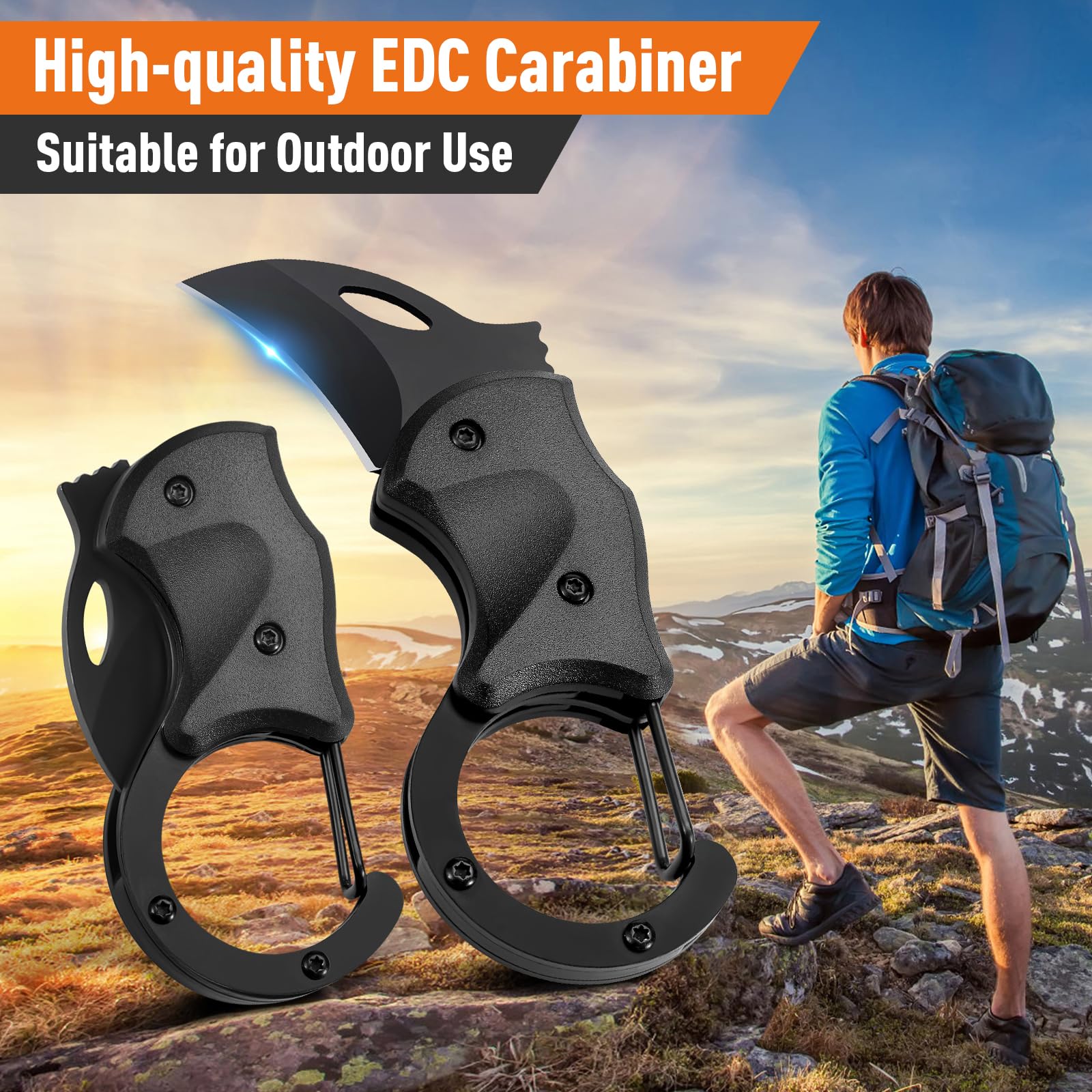 Fathers Day Gift for Husband Dad, Gifts for Men Pocket Carabiner Gadgets, Fathers Day Gift from Daughter Wife Son for EDC Gadgets Tool, Anniversary Birthday Gift for Men Dad Husband Him Grandpa