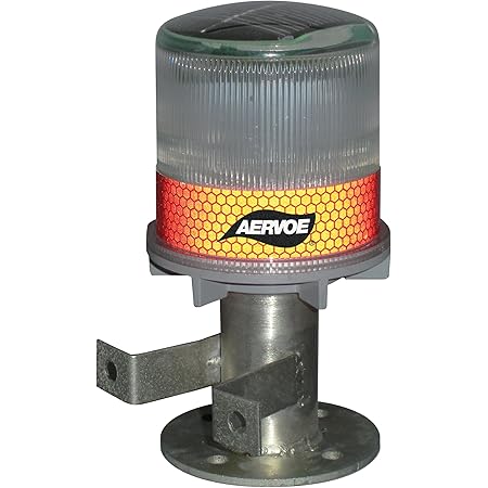 Aolyty Solar Strobe Warning Light IP54 Waterproof LED Flashing Safety Light Bright