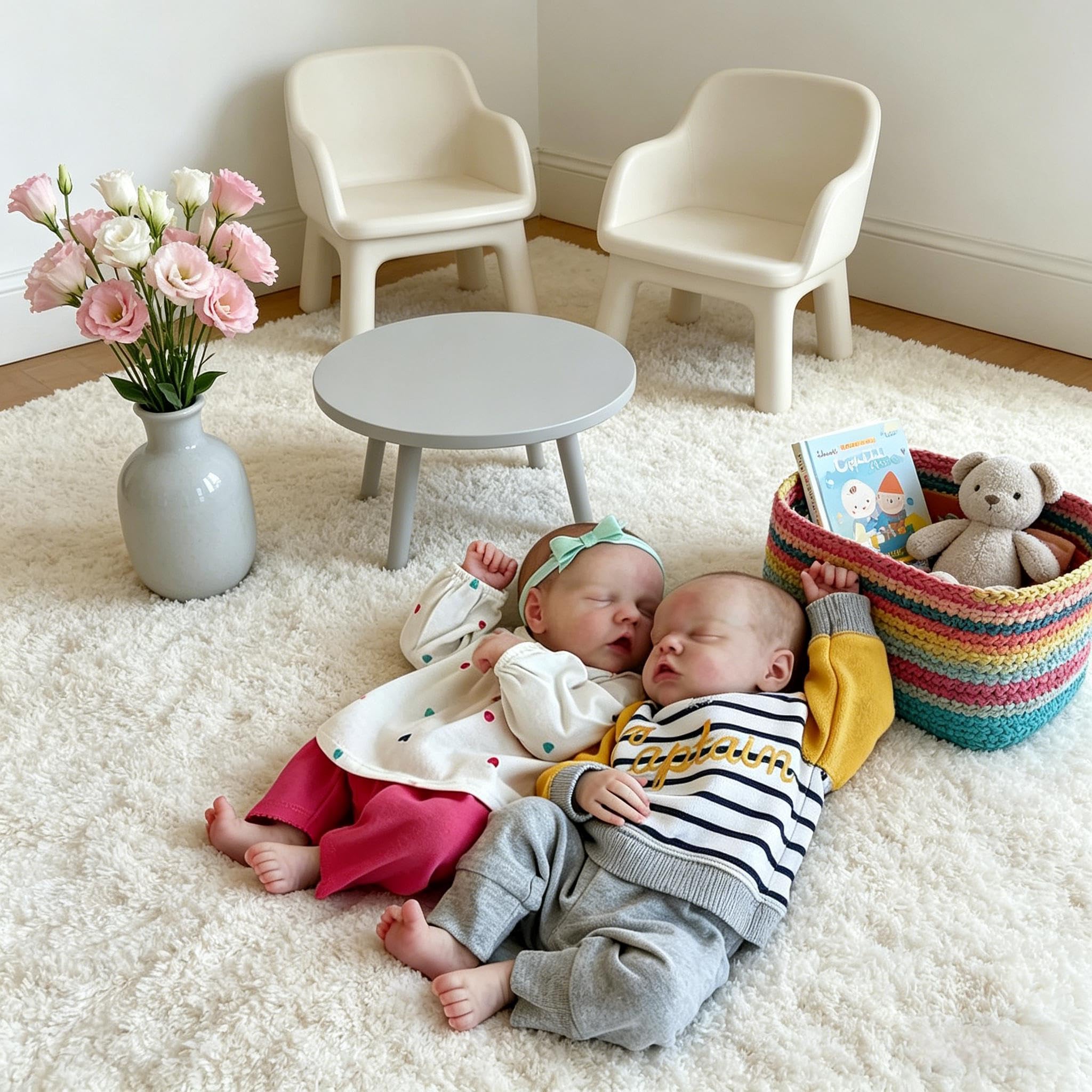 Realistyczne lalki Reborn Baby Dolls Twins Girl and Boy 45 cm prawdziwe życie laleczka boby, silikonowa lalka na całe ciało, realistyczne noworodki, bliźniaki, lalki z akcesoriami do zabawek