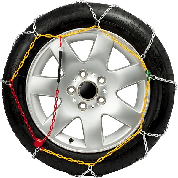 Goodyear Set of 2 x 9 mm Metallic Car Snow Chains Size 100 with Automatic Tensioner - 2